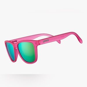 GOODR FLAMINGOS ON A BOOZE CRUISE OG MATTE PINK W/BLUE POLARIZED SUNGLASSES NEW